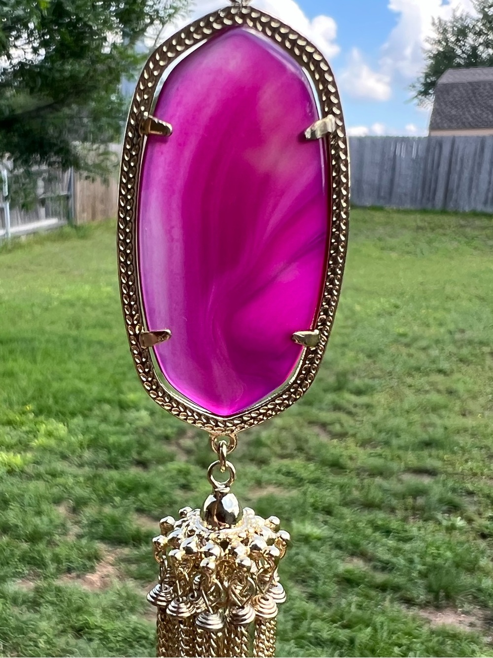 Kendra Scott pink banded agate Rayne
